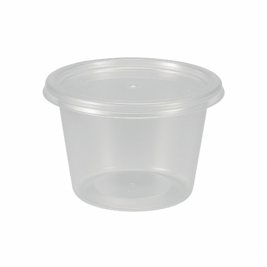4oz Clear microwavable container and lids-Standard(1000)