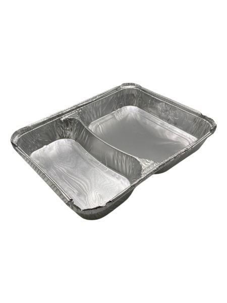 2 Compartment foil tray (800)