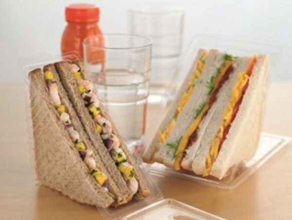 Deep Fill Hinged Sandwich Wedge rPET (185x80x80mm) (500)