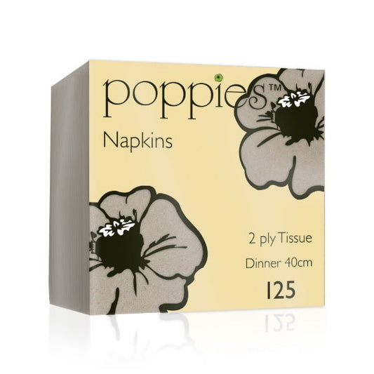 40cm 2ply 8fold Compostable Kraft Napkin (16x125)