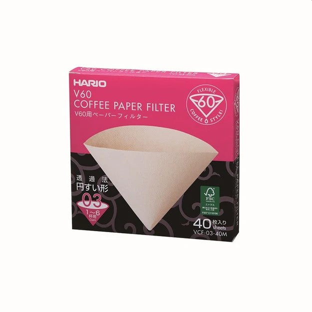 Hario V60 Filter Papers x40 (Size 03)
