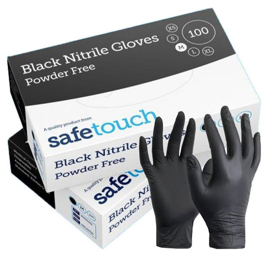 SAFE TOUCH PF Black Nitrile M (10x100)