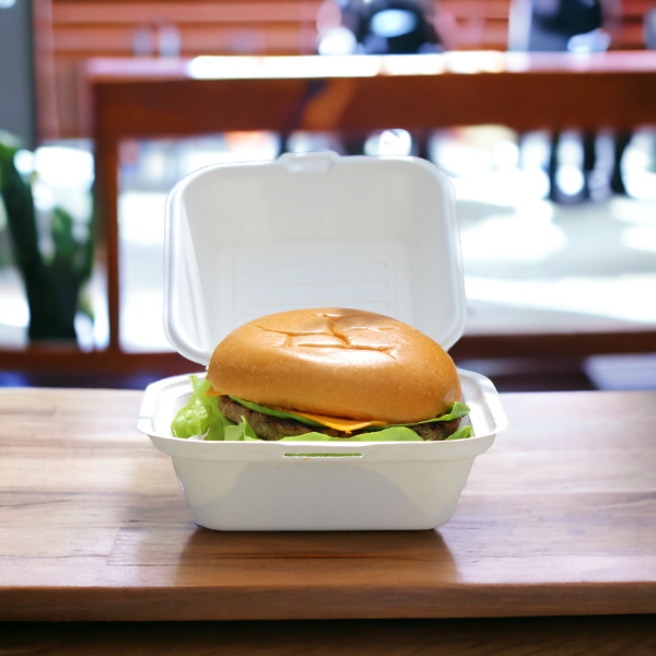 6" Bagasse Burger Box 15x15cm (8x50)