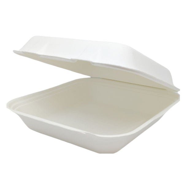 8x8" Bagasse Meal Box (5 x 50)