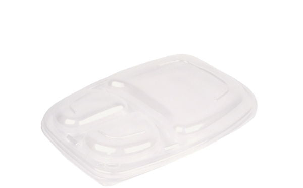 Lids For 34oz 3-Compartment Microwaveable Containers (16x20)