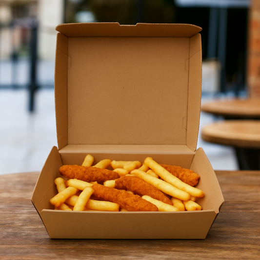 #12 Corrugated Clamshell 178x165x30mm (3 x 50's)