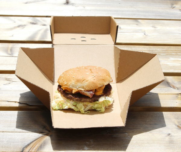 Premium Fold Out Burger Box (122x122x102mm) (100's)