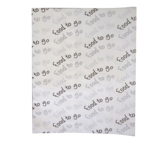 350 x 450mm Food to go Compostable greaseproof sheet (960)