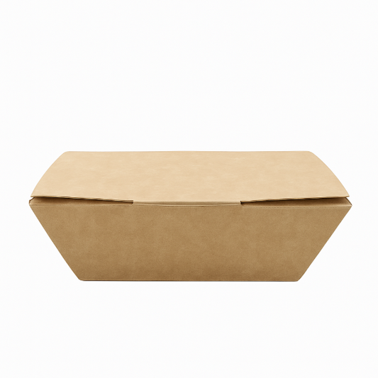 Small Kraft Nested Takeaway Boxes  - 117x75x60mm (6 x 50's)
