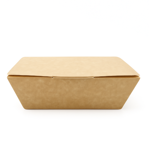 Medium Kraft nested  takeaway box  - 144x95x60mm (6 x 50's)