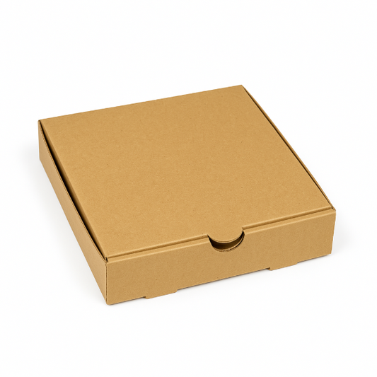 7" Kraft corrugated pizza box (100)