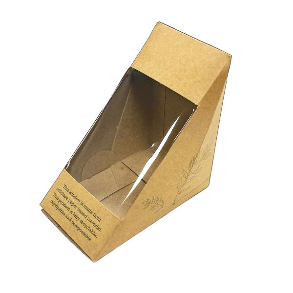 Kraft Deepfill Sandwich Compostable Window (10x50)