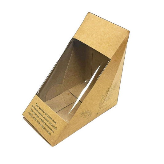 Kraft Deepfill Sandwich Compostable Window (10x50)