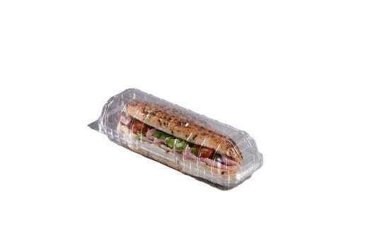 9" Baguette plastic container (250)