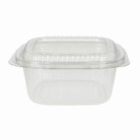 250cc rPET Square hinged salad container (6x50)