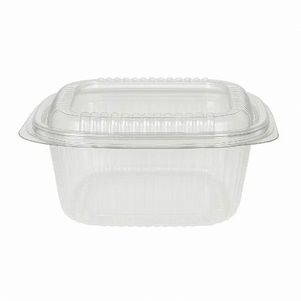 500cc rPET Square hinged salad container (6x50)