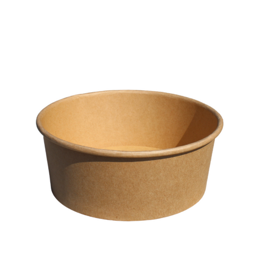750ml Kraft Bowls PE (KB3) (6x50)