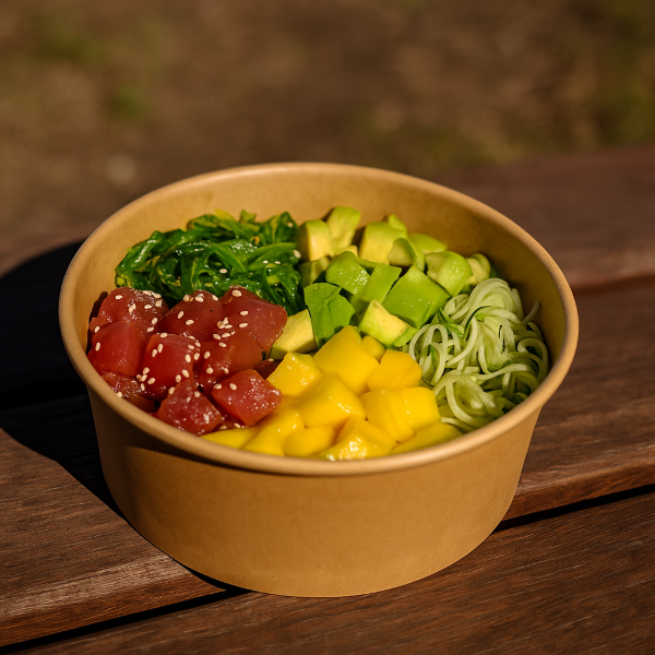 750ml Kraft Bowls PE (KB3) (6x50)