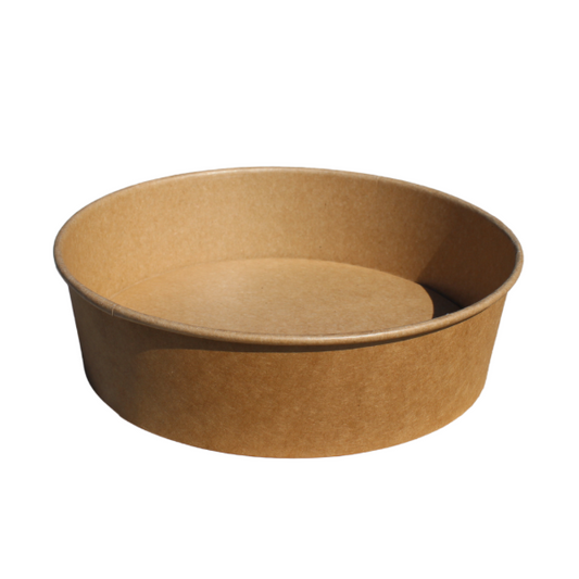 900ml Kraft Bowls PE (KB4) (6x50)