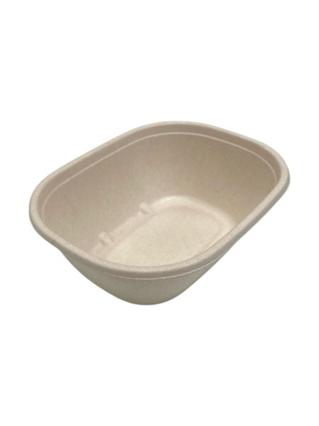 770cc Compostable Oval Tall Pulp Bowl (6 x 50's)