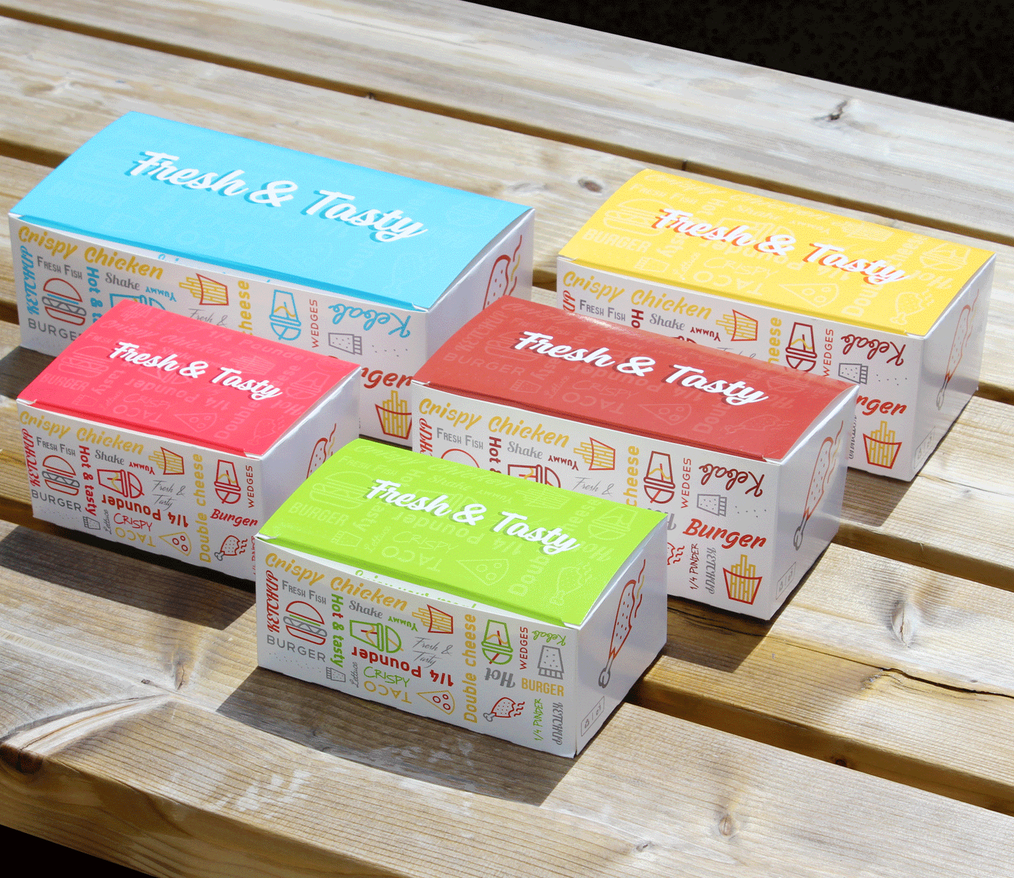 Small Fresh & Tasty Snack Box (140x85x60mm) (400)