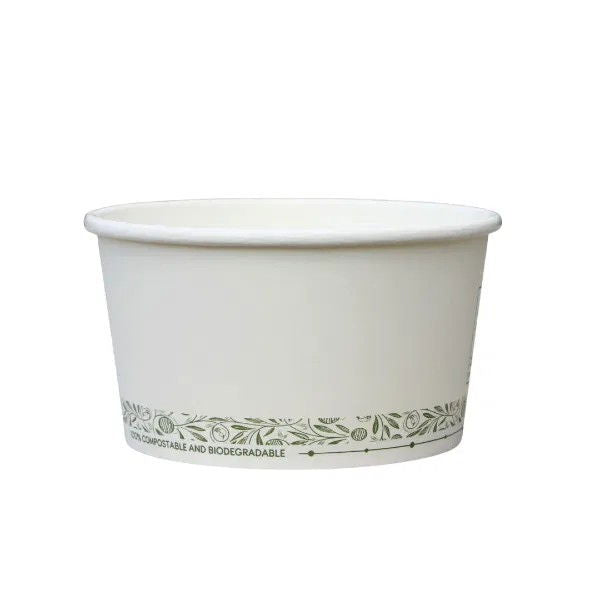 12oz White Greenspirit Compostable Soup Containers (CS2) (20X25)
