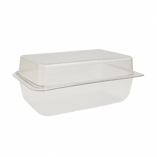 Rectangular Hinged Lid Cake Container 206x115x80mm (6x40)
