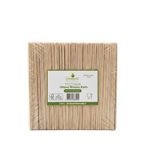 160mm Greenspirit Wooden Knife (10x100)