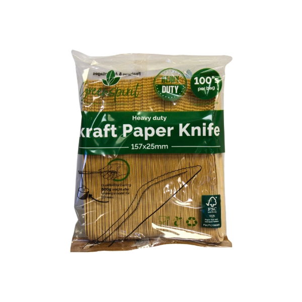 NEW Heavy Duty Kraft Paper Knife (10 x 100's)