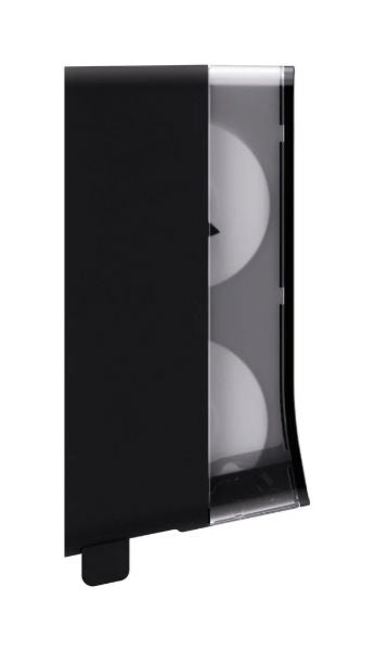 Wepa Hyginity Twin-Roll Toilet Paper Dispenser Black(JT3)(1)