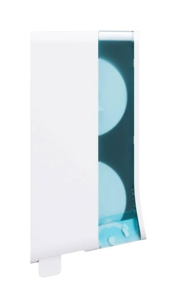 Wepa Hyginity Twin-Roll Toilet Paper Dispenser White(JT3)(1)