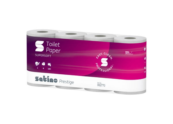 2ply Satino Prestige 180 Sheets Toilet Paper Eco (MT1) (8x8)