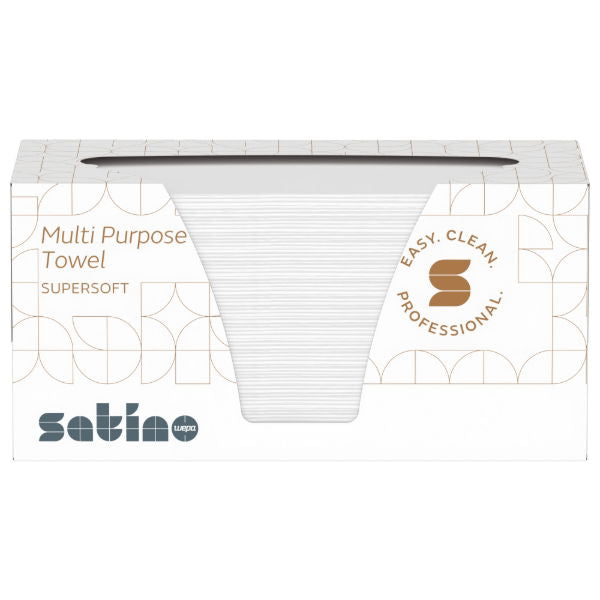 2ply Satino 22x21cm Multi-Purpose Hand Towel Box (15x200)