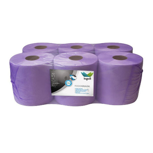 Logic8 150m White Centrefeed Roll (LT1)(6)