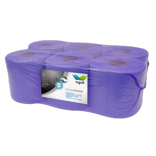 Logic8 150m Blue Centrefeed Roll (LT1)(6)
