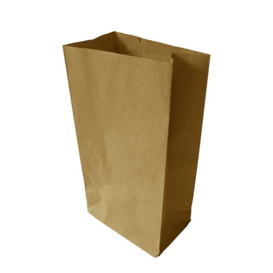 SOS Kraft Takeaway Bags (5x8.5x9.75) (500)