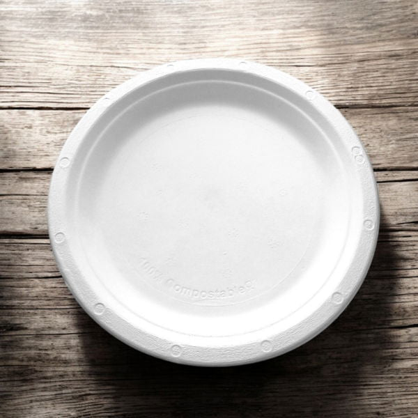 9" Bagasse Round Plate (10x50`s)