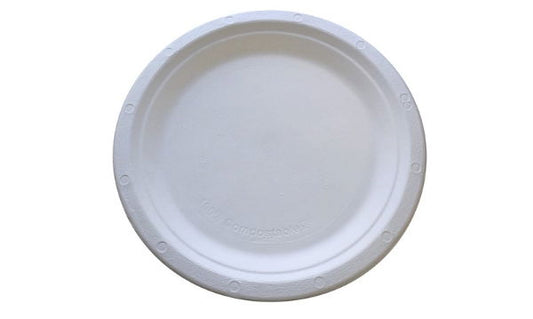7" Bagasse Round Plate (20x50`s)