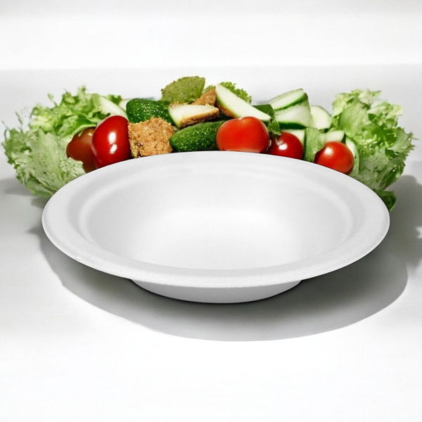 12oz White Bagasse Bowls (20x50)