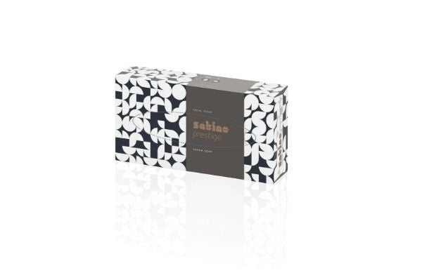 2ply Satino Prestige Facial Tissues Flat Box Eco (40x100)