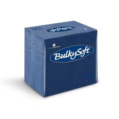 BulkySoft 40x40cm Navy 2ply 8 fold Dinner Napkin (20x100)