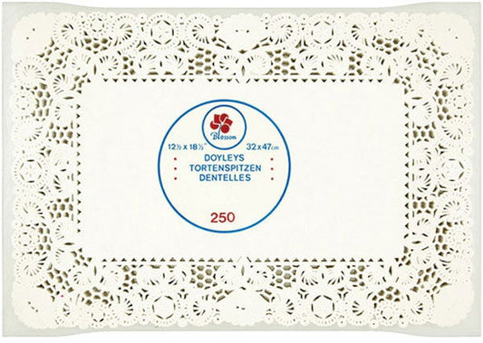 10x14.5" White rectangular doylies (4x250)