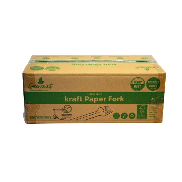 NEW Heavy Duty Kraft Paper Fork (10 x 100's)