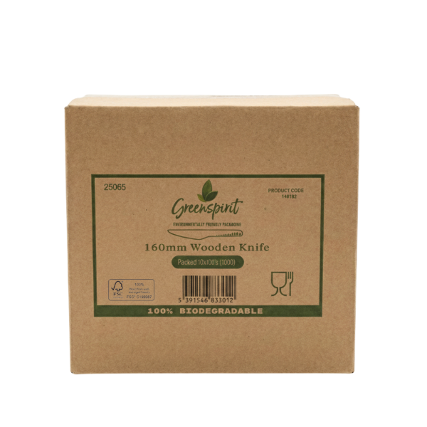 160mm Greenspirit Wooden Knife (10x100)