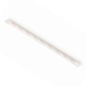 6x197mm, 3ply, Greenspirit Paper Straws Red Stripes (50x100)