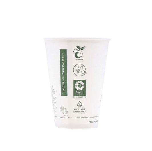 7oz White Greenspirit Aqueous SW Paper Vending Cup (20x50)