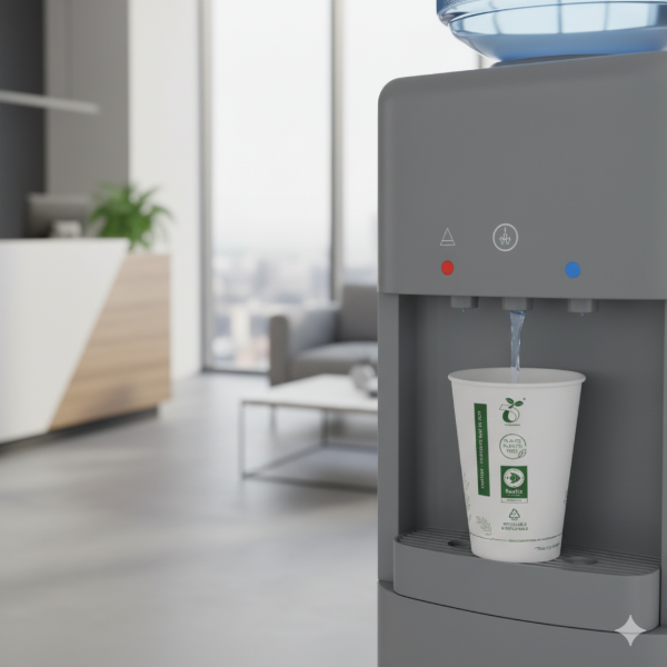 7oz White Greenspirit Aqueous SW Paper Vending Cup (20x50)