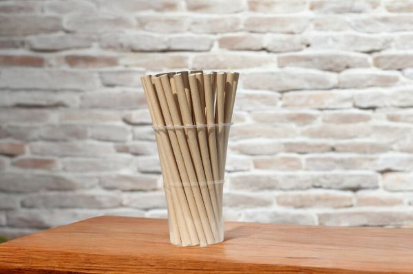 8x197mm, 4ply, Greenspirit Paper Straws Kraft (48x100)