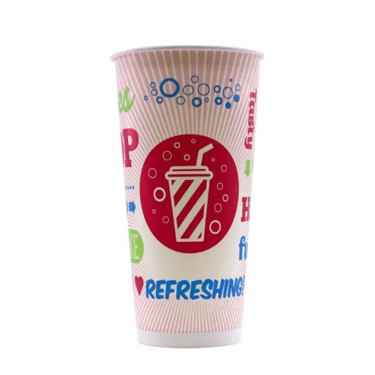 22oz Chill Cold Paper Cup PE (650ml) (20x50)