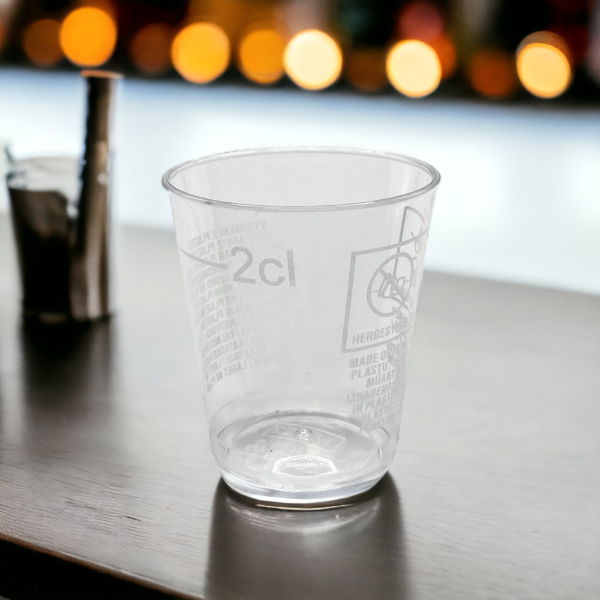 2cl to line/3cl to Rim PS Shot Glasses (30x40)